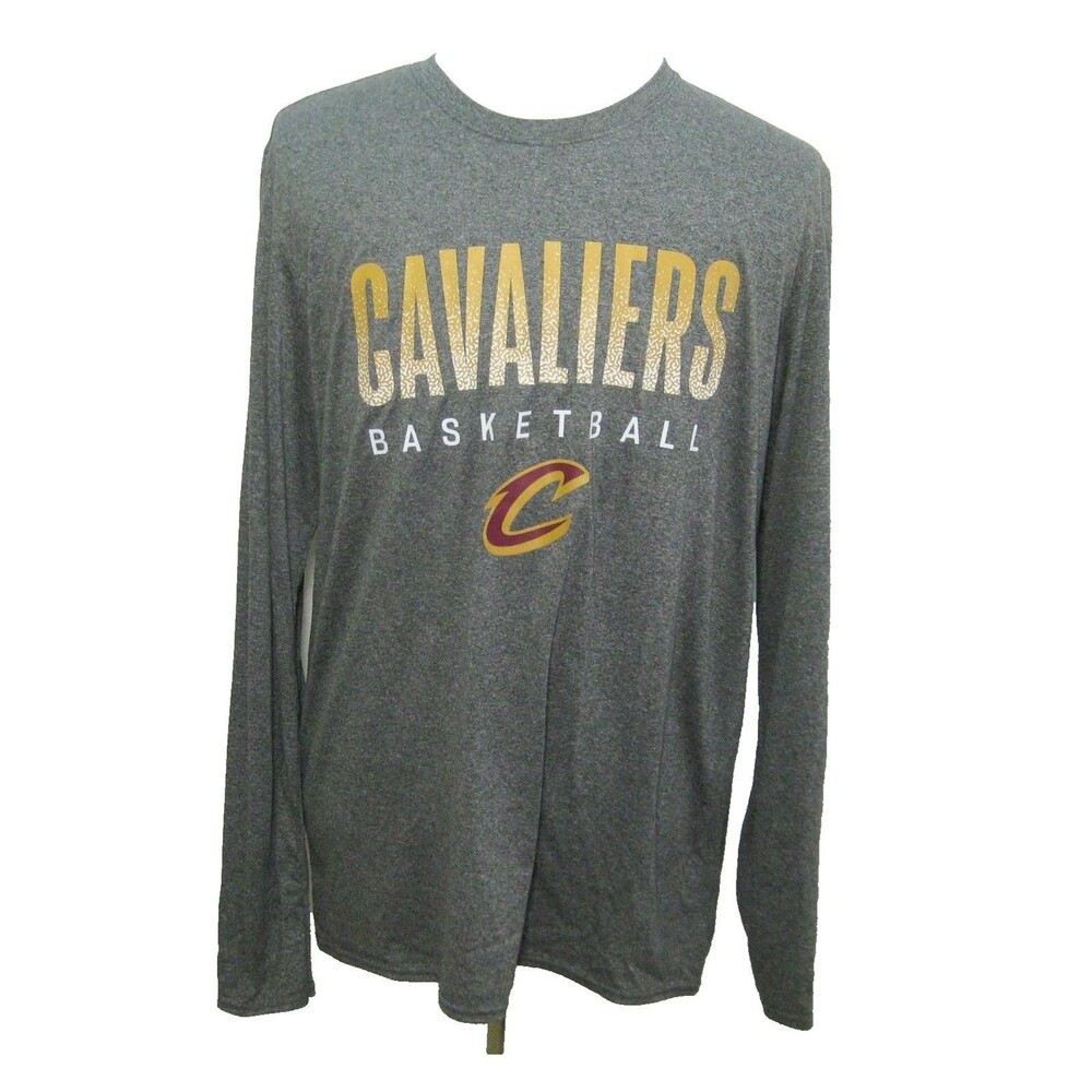 Cleveland Cavaliers Mens XL Gray Long Sleeve Fanatics Graphic T-Shirt Basketball